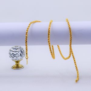 22K Gold Plated Unisex Rope Chain 4MM
