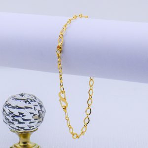 22K Gold Plated Luxury Circle Cable Bracelet 4MM