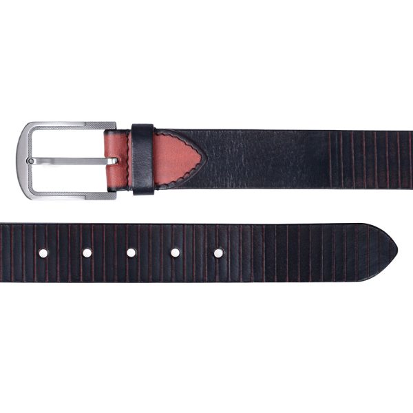 Envoy By FH Genuine Leather Casual Red Belt and Wallet - Image 2