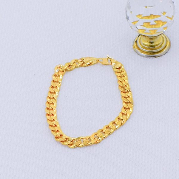 22K Gold Plated Luxury Cuban Curb Link Bracelet 6MM - Image 2