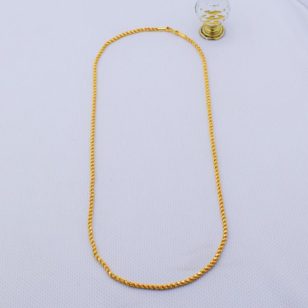 22K Gold Plated Unisex Rope Chain 4MM - Image 2